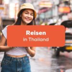 Frau auf der Straße in Chinatown Bangkok auf Reisen in Thailand