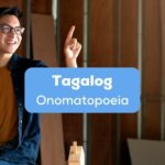 Tagalog onomatopoeia - A photo of a man pointing somewhere.