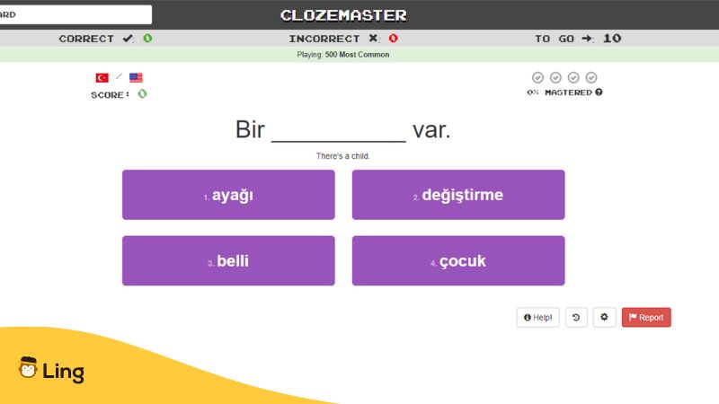 Apps To Learn Turkish - clozemaster