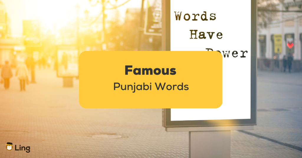 Famous Punjabi Words_ling app_ learn Punjabi_Words have power
