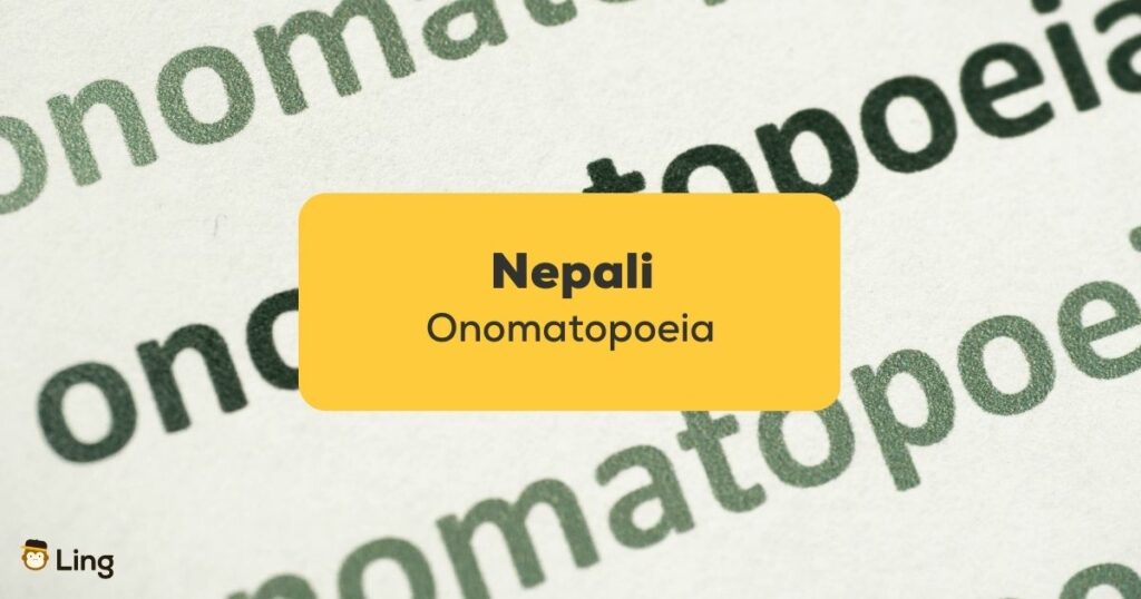 Nepali Onomatopoeia ling app_learn nepali_Title Onomatopoeia