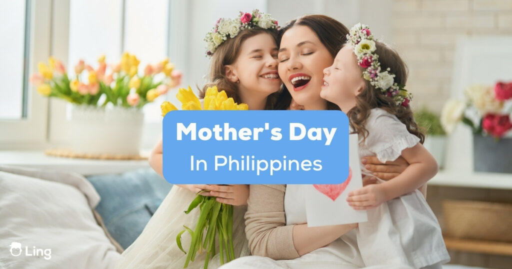 Family celebrating Mother's Day in Philippines.