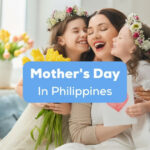 Family celebrating Mother's Day in Philippines.