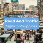 Pedestrians not following road and traffic signs in Philippines.