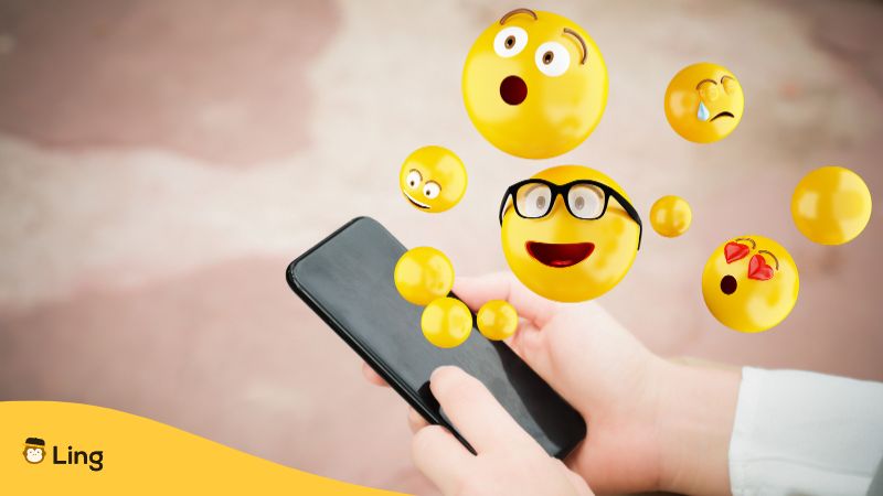 Famous Japanese Words - Emoji on the phone
