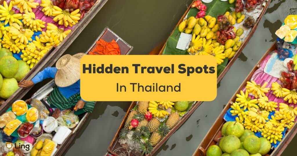 Hidden Travel Spots In Thailand-ling-app-floating market