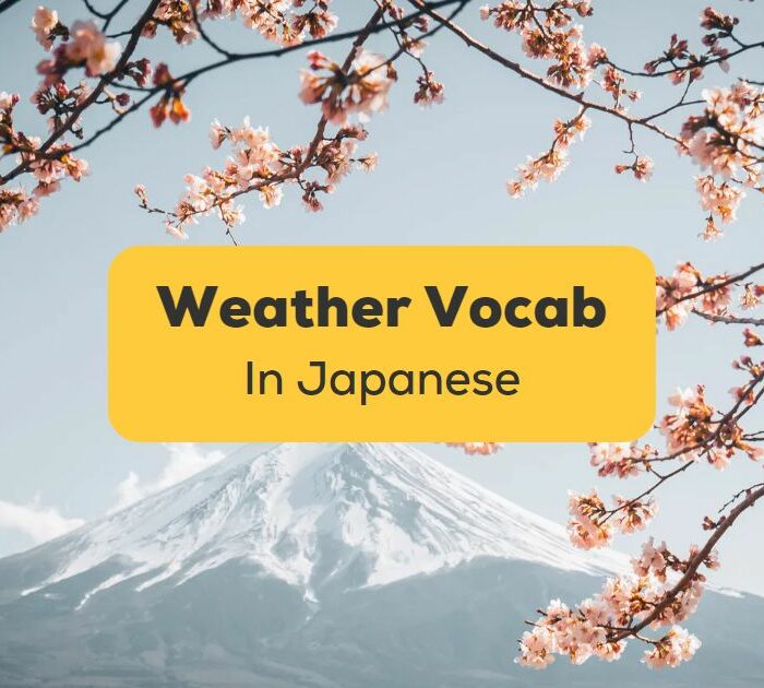 Japanese Weather Vocabulary - Ling