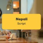 Nepali Script ling app learn nepali Lady Writing