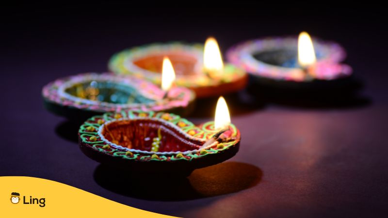 Tamil calendar - traditional candles