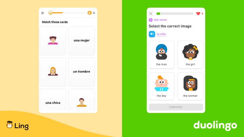 The Ling App vs Duolingo-ling-app-visual-learning