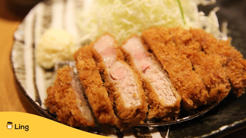 Traditional Japanese Meals-ling-app-tonkatsu