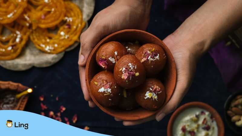 Gulab Jamun Urdu Desserts Ling