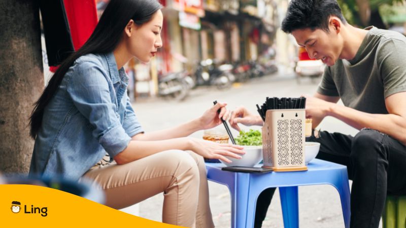 Street food plays a huge part in the food culture of Vietnamese people.