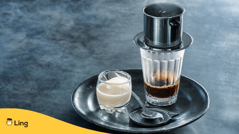 Vietnamesischer Kaffee Mit Kondensmilch Wird Caphe Genannt Und Ist Eines Der Beliebtesten Vietnamesischen Getränke