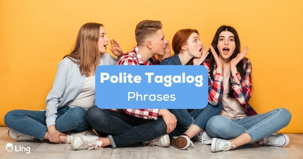 Students speaking polite Tagalog phrases.