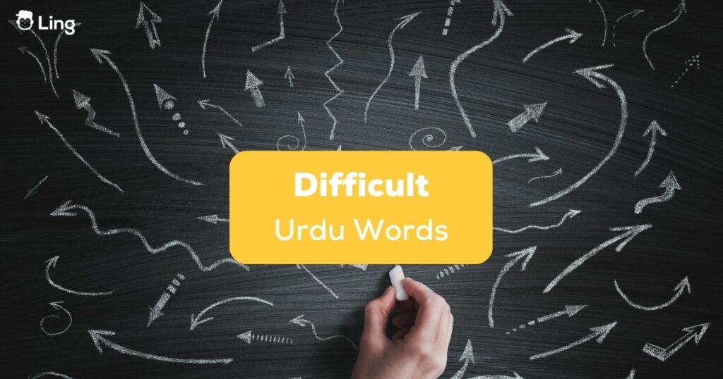 difficult Urdu words - ling app