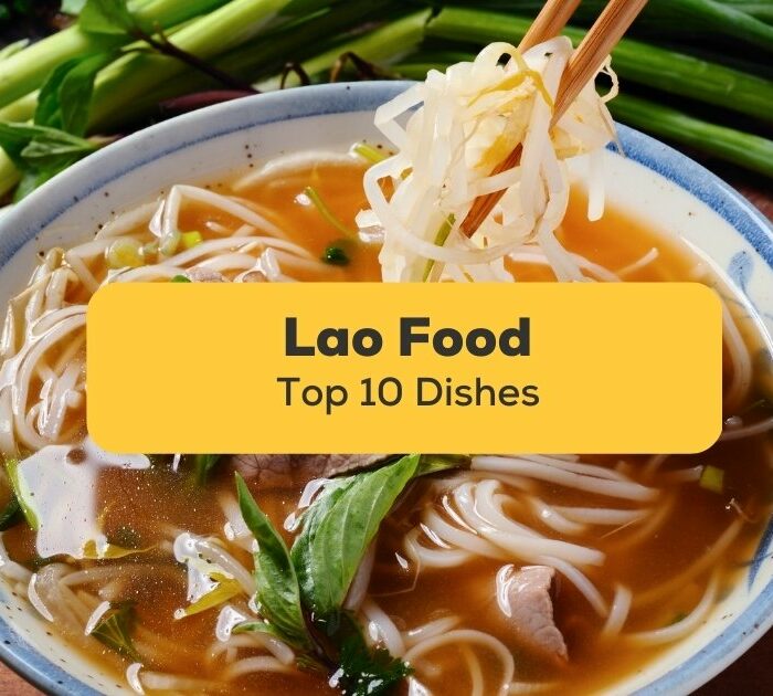 Lao food Ling app noodles