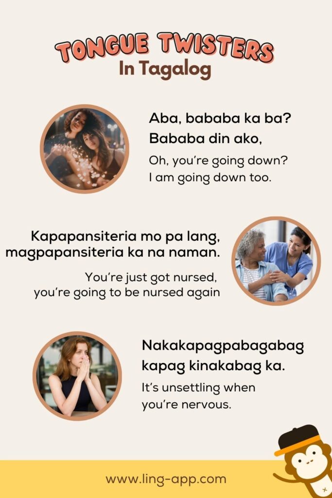 Learn Tongue Twisters in Tagalog with the Ling app