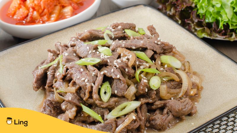 Traditional Korean Meals Ling App Bulgogi