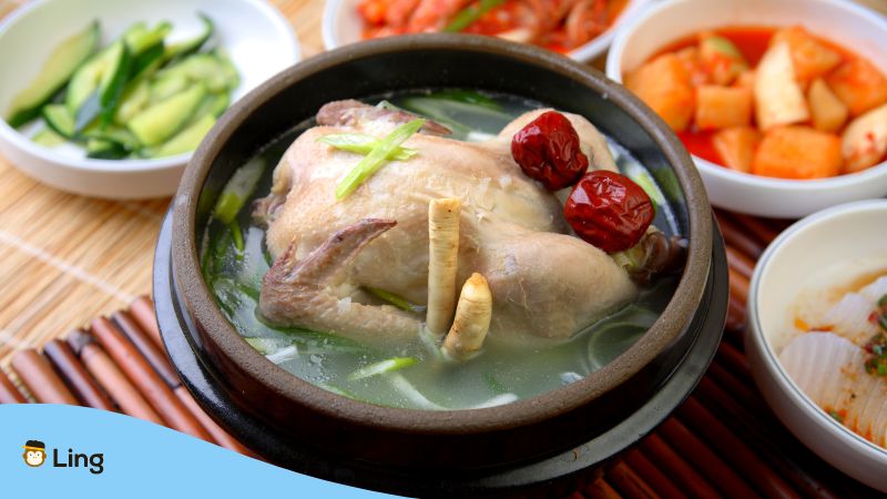 Traditional Korean Meals Ling App Samgyetang