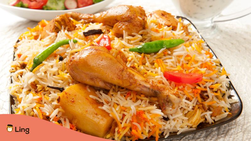 Traditional Urdu Meals (Chicken Biryani) Ling App