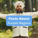 A photo of a Sikh feeling proud of the facts about Punjabi regions.