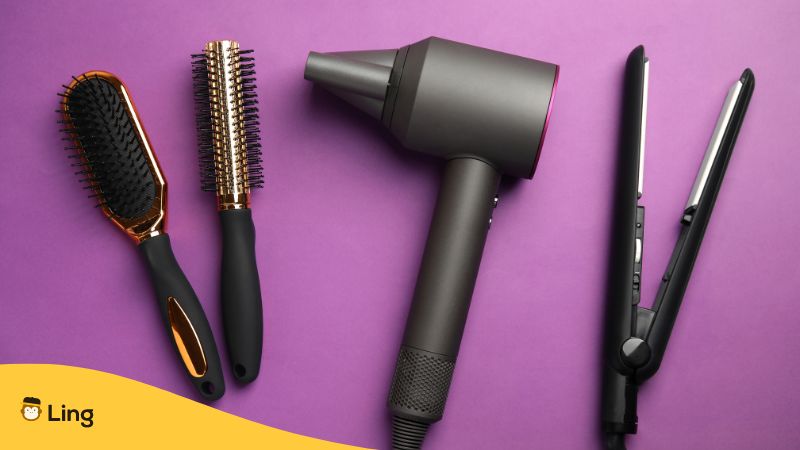 German Words For Beauty Equipment - hair styling equipment