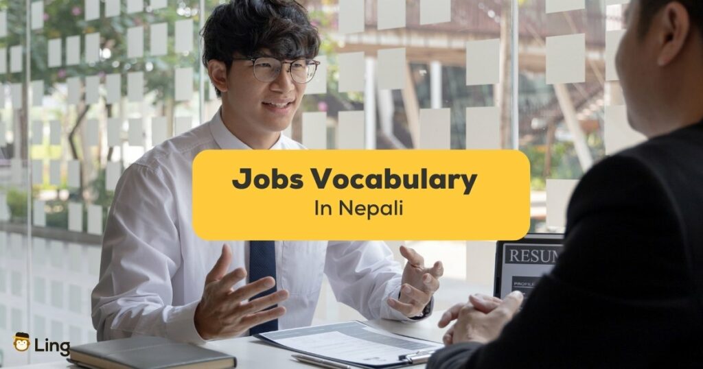 Nepali jobs vocabulary Ling app Nepali job