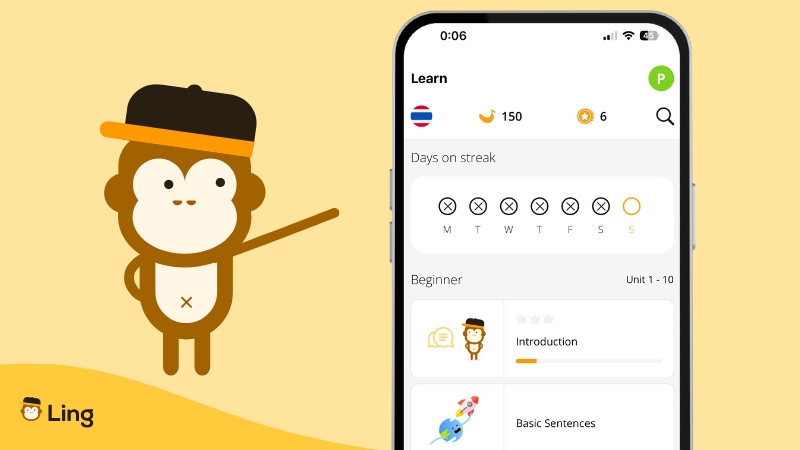 No Duolingo Thai-ling-app-interface