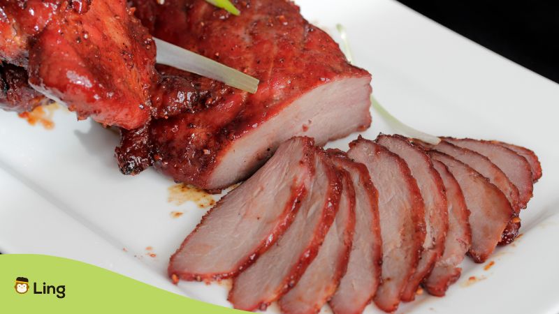 Traditional Chinese Meals Ling App Char Siu