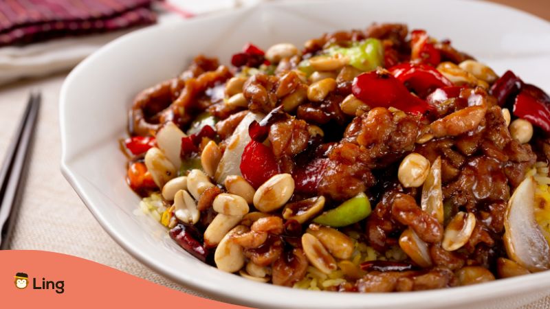 Traditional Chinese Meals Ling App kung pao chicken