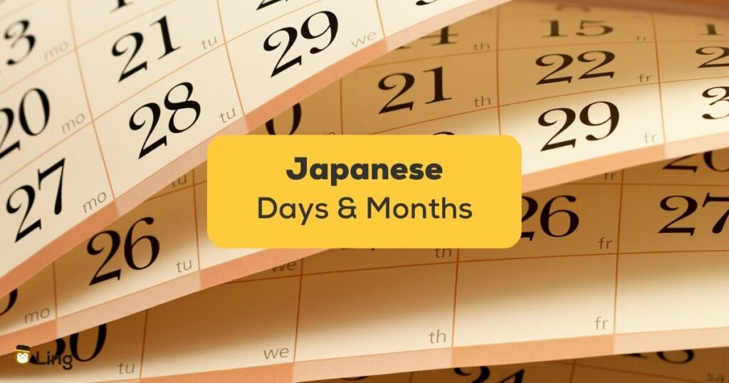 5+ Easy Words For Japanese Days And Months