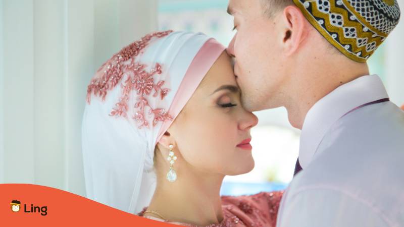 Muslimisches Brautpaar in Bosnien