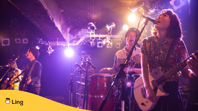 Popular Japanese Music-ling-app-rock band