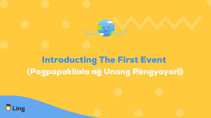 Tagalog transition words - introducing first event