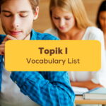 Topik I Vocabulary List