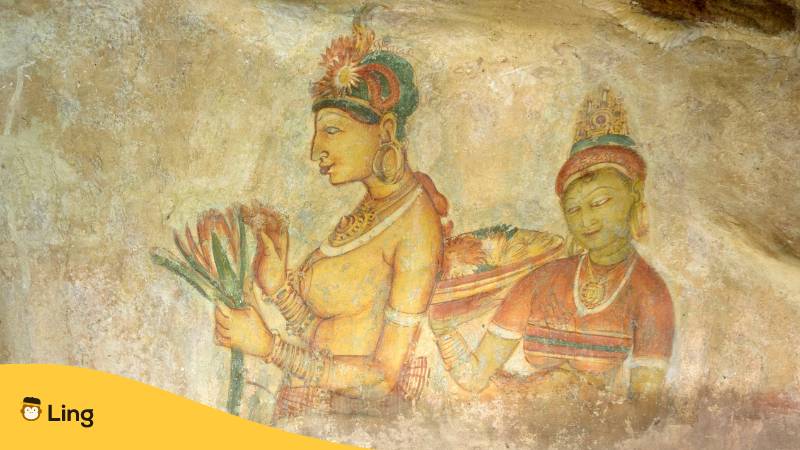 Wandmalerei ist eine Form der Khmer Kunst die in Tempeln zu finden ist