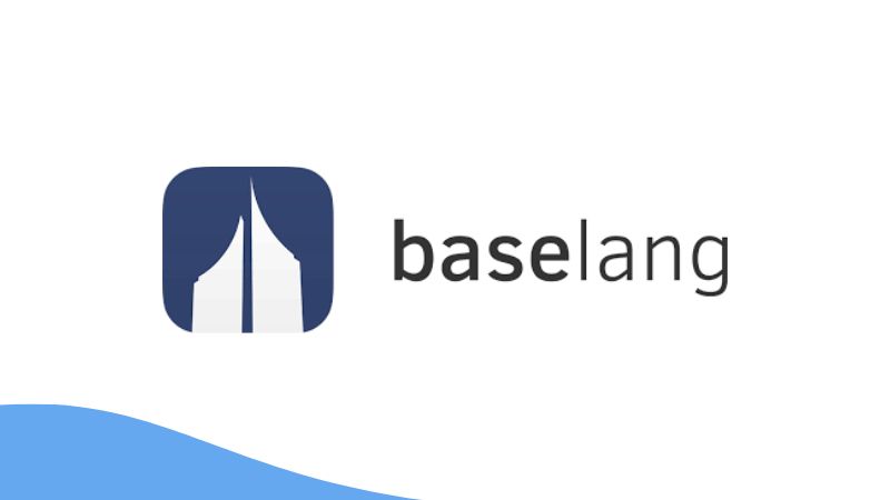 A photo of Baselang's logo.