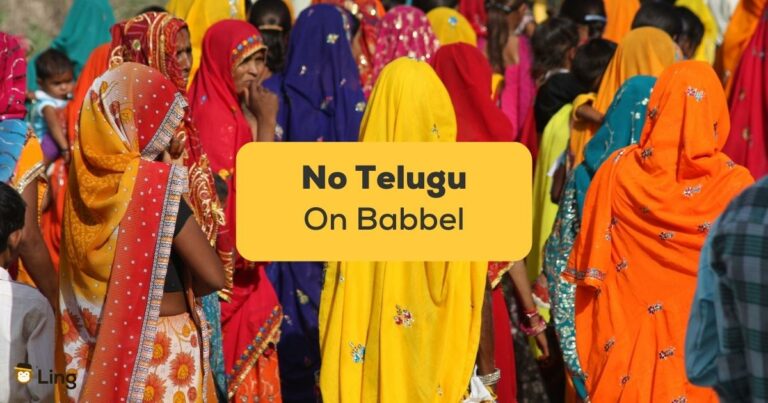 No Telugu On Babbel-Ling-App-India