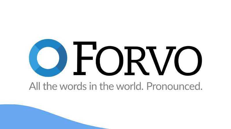 A photo of Forvo's logo.