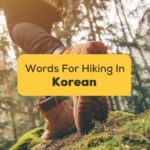 17+ Easy Korean Words For Hiking Day