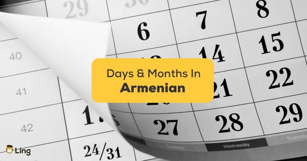 Armenian Days And Months