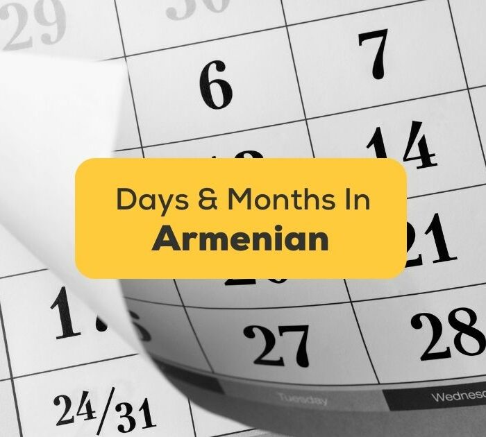 Armenian Days And Months