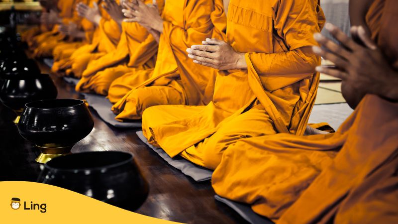 Buddhist monks Buddhist words in Lao