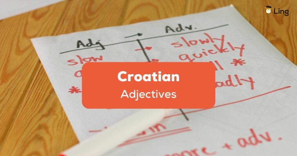 Croatian adjectives
