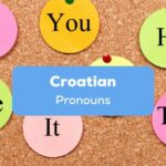 Croatian pronouns