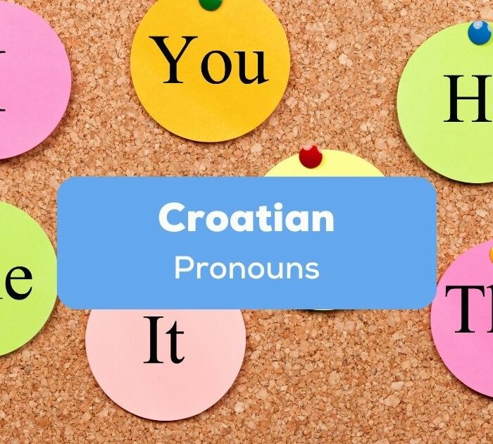 Croatian pronouns