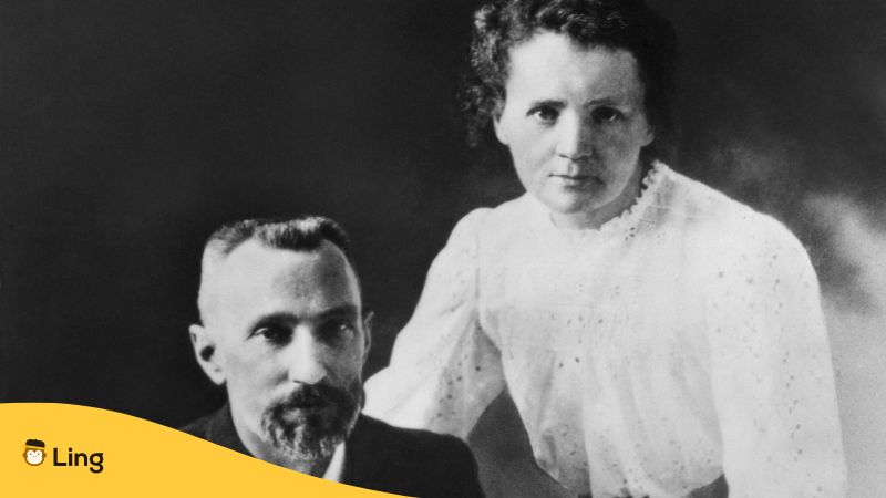 French people_Marie Curie with her husband_Ling App