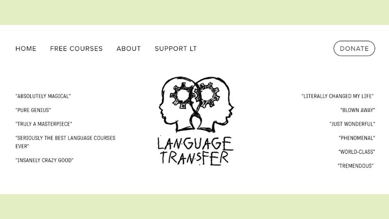 landing page language transfer review
