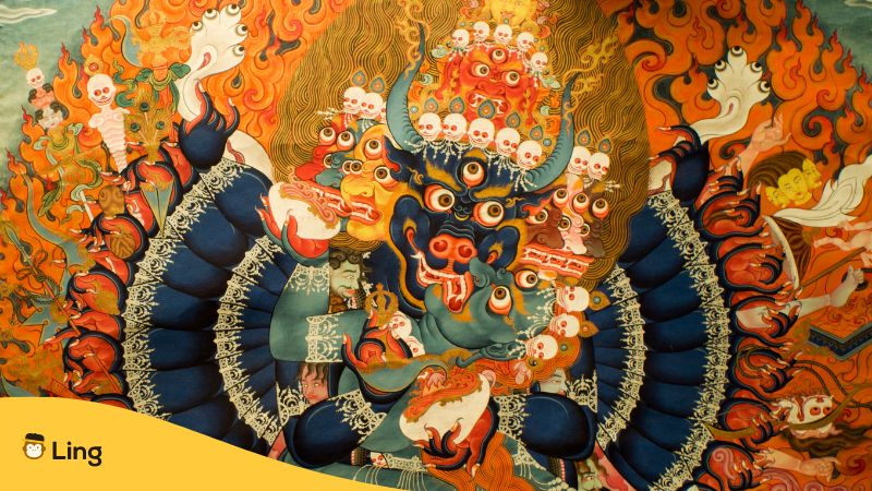 Mongolian-Art-ling-app-thangka-painting-image - ling-app.com